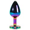 Anal Plug Secret Shine Rainbowheart M Multicolor